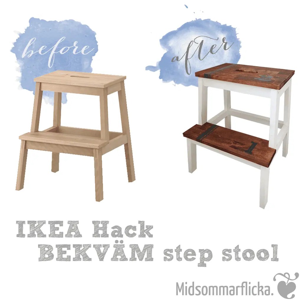IKEA Hack BEKVÄM Tritthocker HANDMADE Kultur