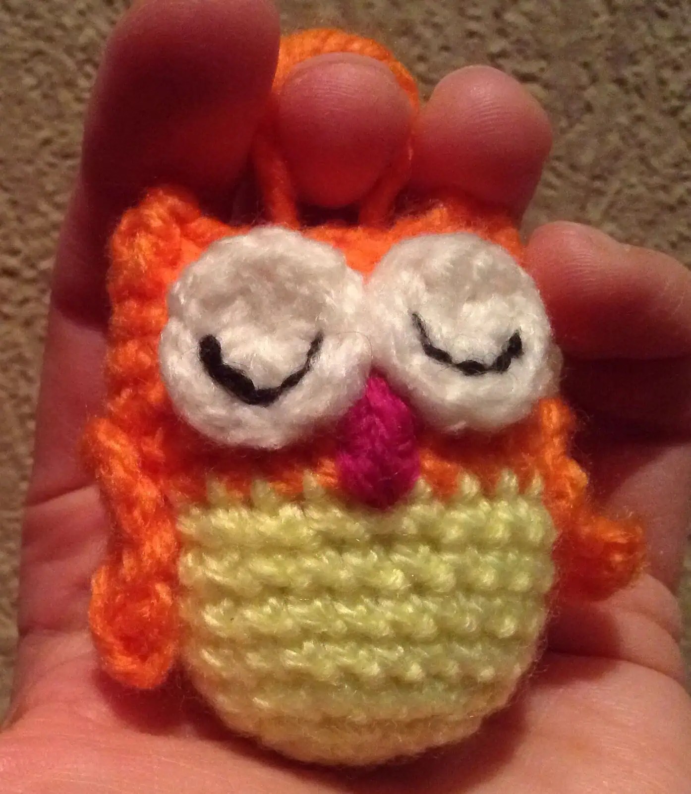 Amigurumi Eulenanhänger HANDMADE Kultur