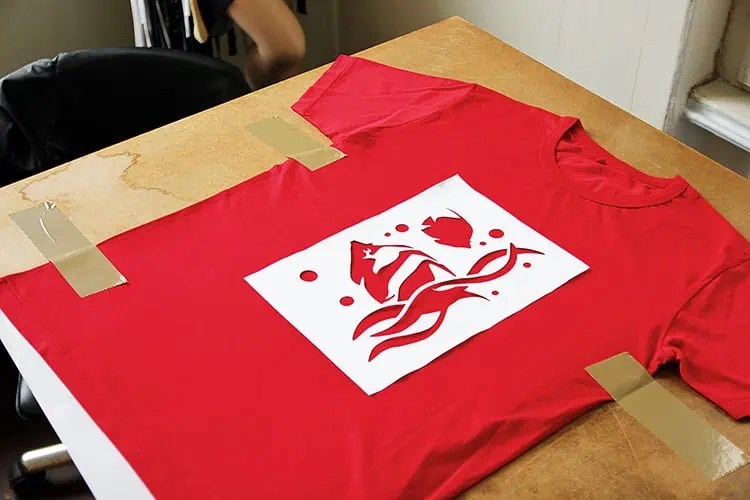 Siebdruck auf TShirt HANDMADE Kultur