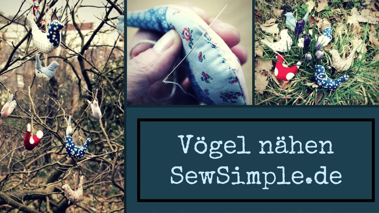 Schnittmuster Vögel nähen Anleitung HANDMADE Kultur