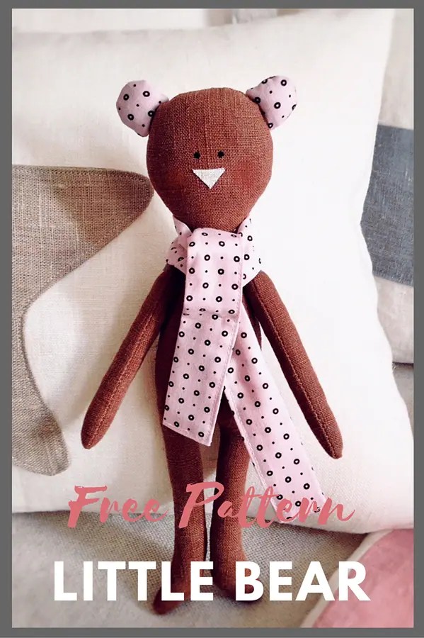 Teddybar Bastelvorlage