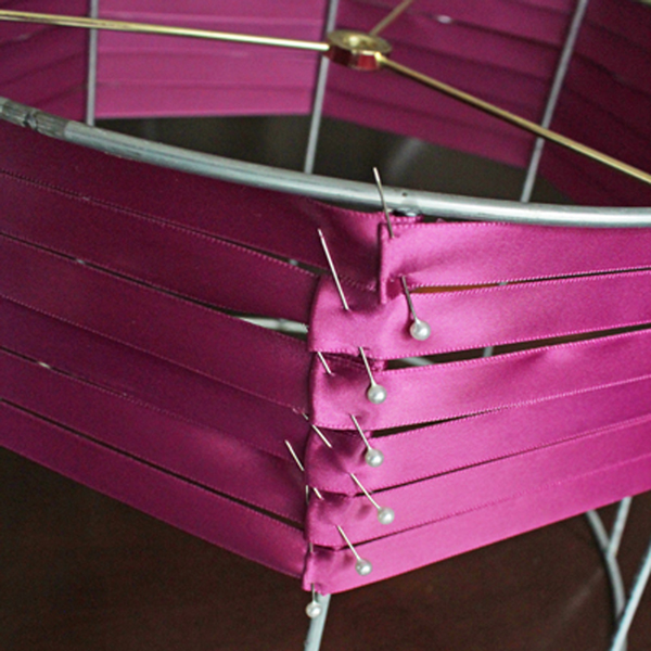 Howto Woven Ribbon Lampshade