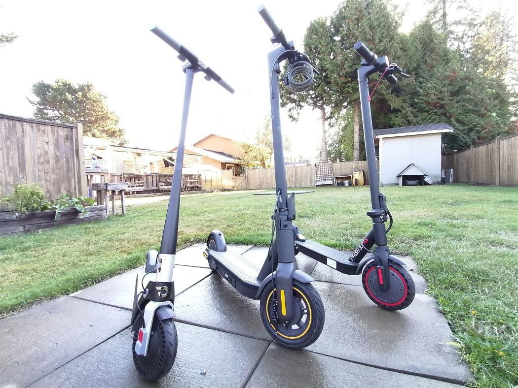 Electric Kick Scooter Showdown Segway Ninebot Max vs Unagi Model One vs Gyrocopter Flash 3.0