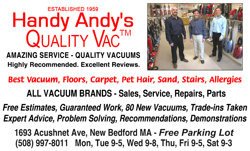 to Handy Andy's Quality Vacuum Cleaners New Bedford