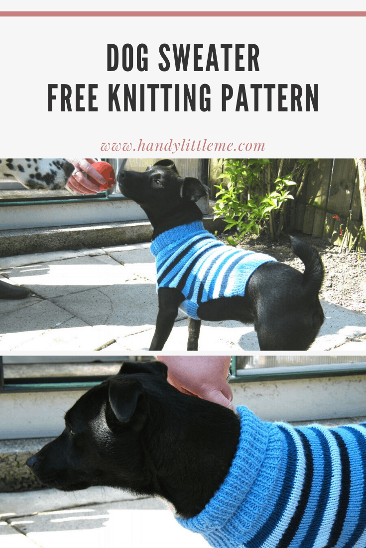 Dog Sweater Knitting Pattern Free Knitting Patterns Handy Little Me
