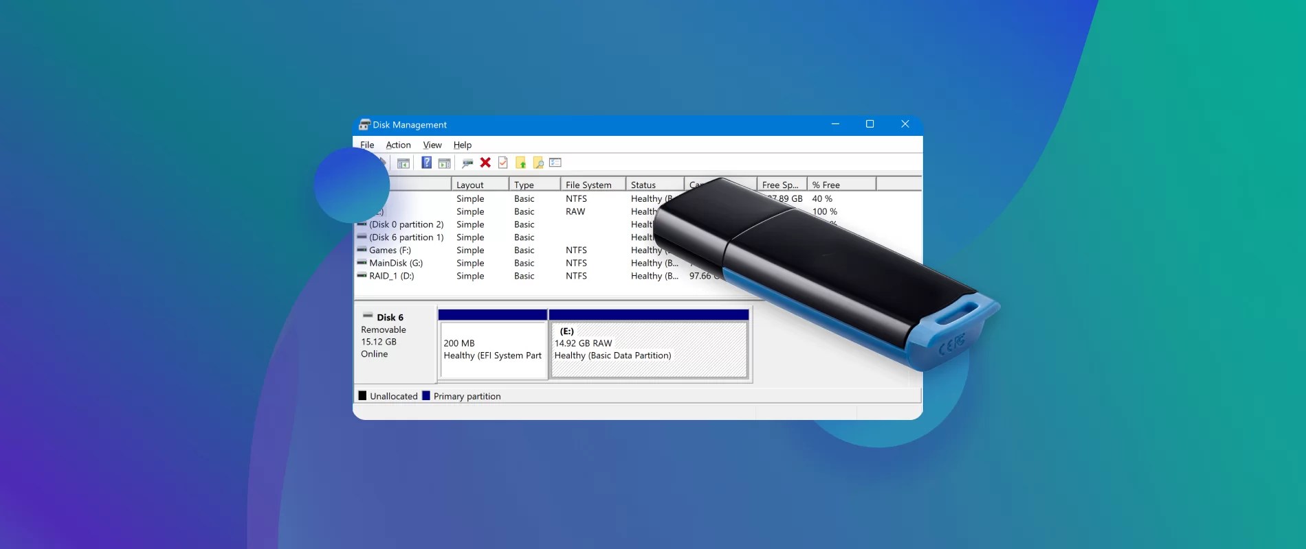 Recover Data From a USB Flash Drive That Has Turned RAW
