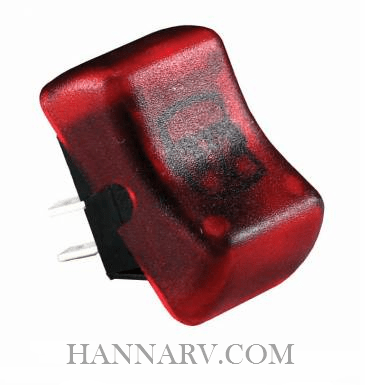 JR Products | 12045 | Single Replacement Lighted On-Off Rocker Switch