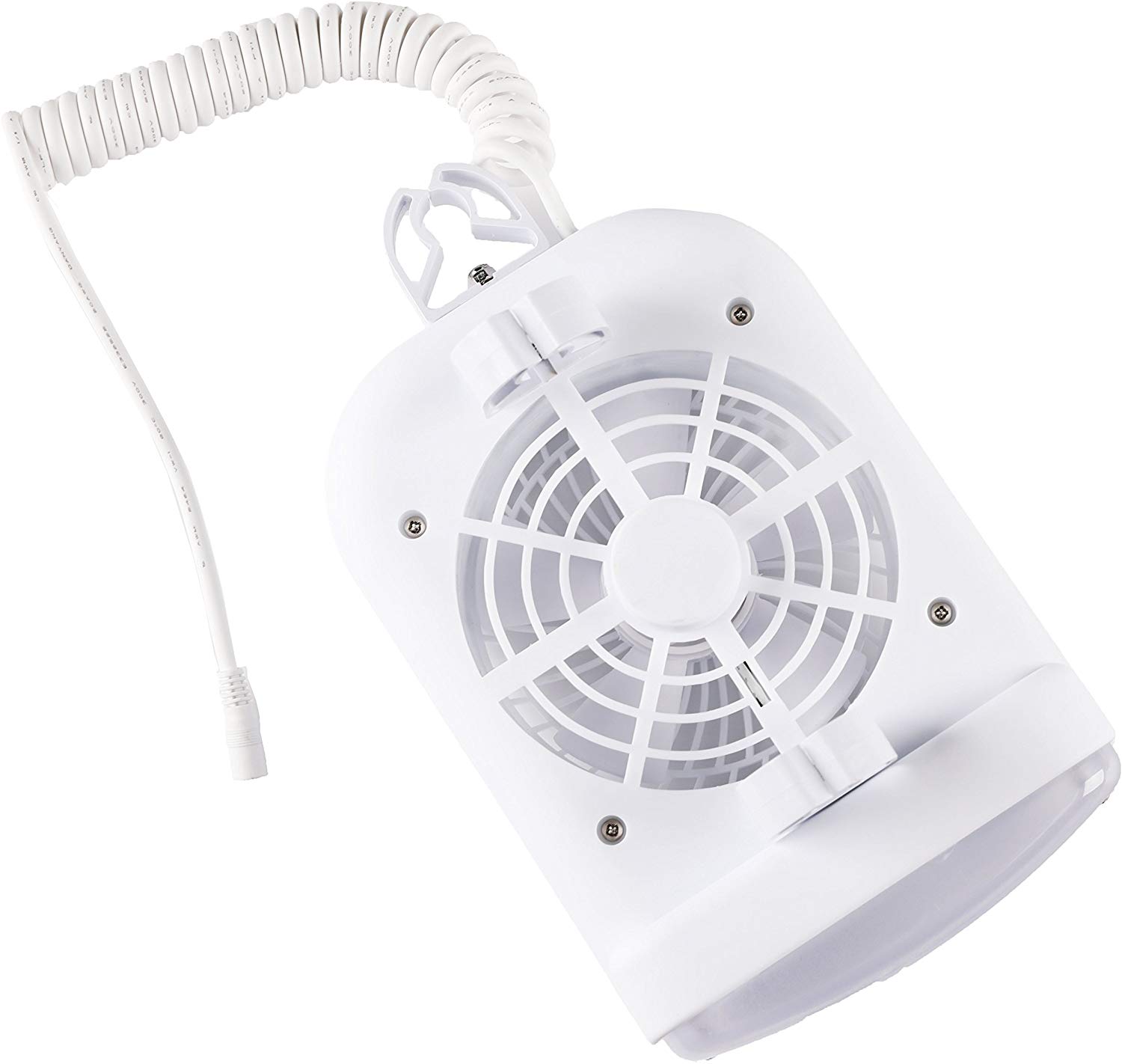 12 Volt LED Light and Fan with On/Off Switch for Popup Tent Campers