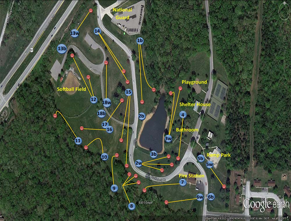 Don Crane Disc Golf Course Hannibal Parks and Recreation