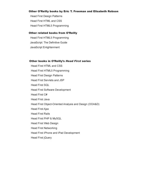 Head First JavaScript Programming