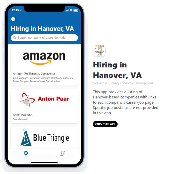 Hiring in Hanover, VA App Hanover County Virginia Economic Development