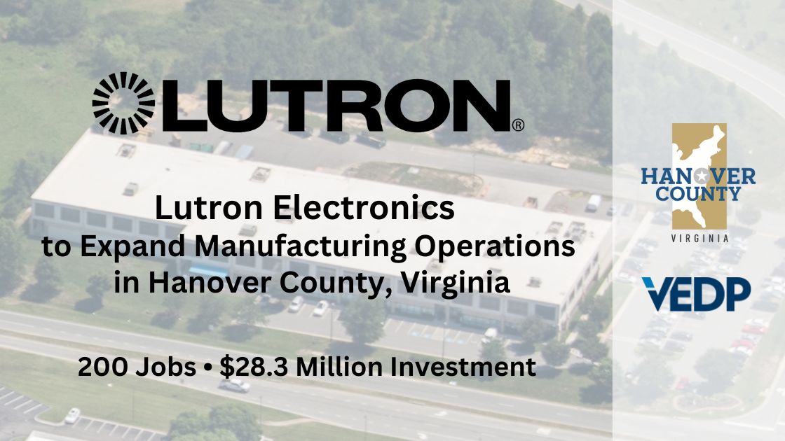 Lutron Electronics to Expand Manufacturing Operations in Hanover County