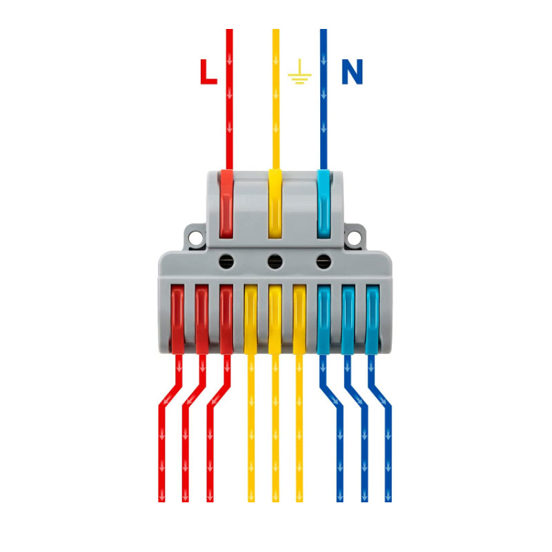 Quick Wire Connectors with 3 In 9 Out For Wire Connection