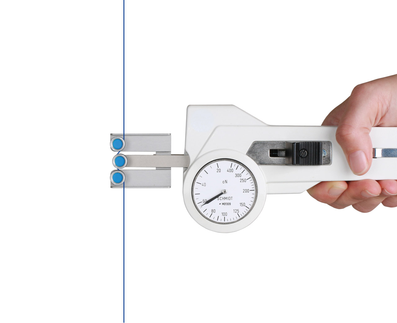 Tension Meter DXE, hand-held mechanical device - Hans Schmidt