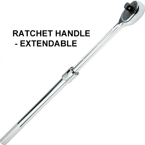 6102N30/40 Ratchet Handle (24 Teeth) 3/4" DriveExtendable