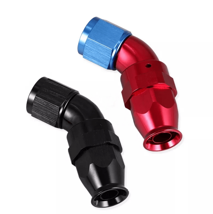 China Aluminum anodized high flow an6 8an an8 an10 an12 PTFE fitting