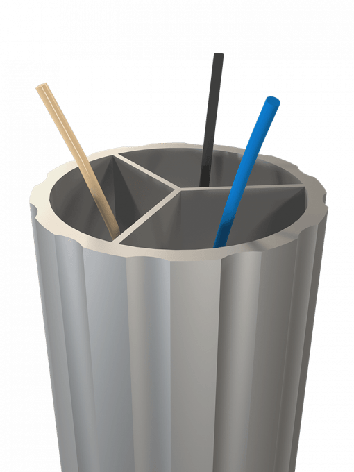 TriChamber Fluted Hapco Pole Products