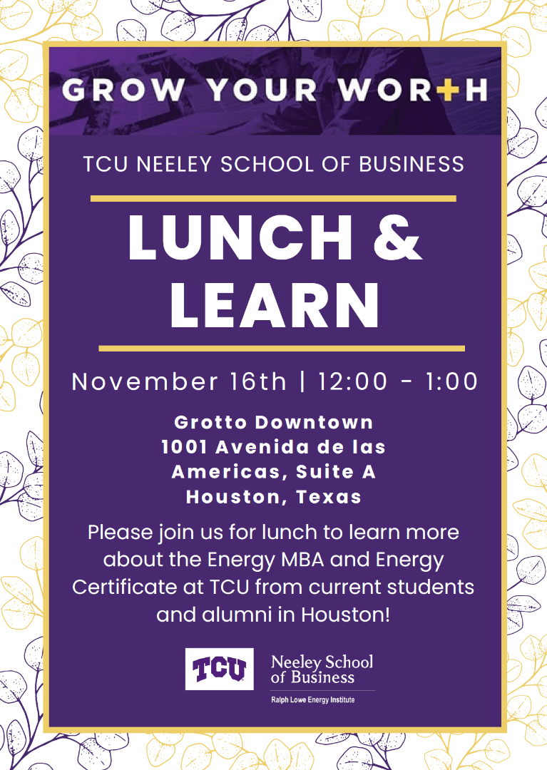 Event TCU Energy MBA Luncheon