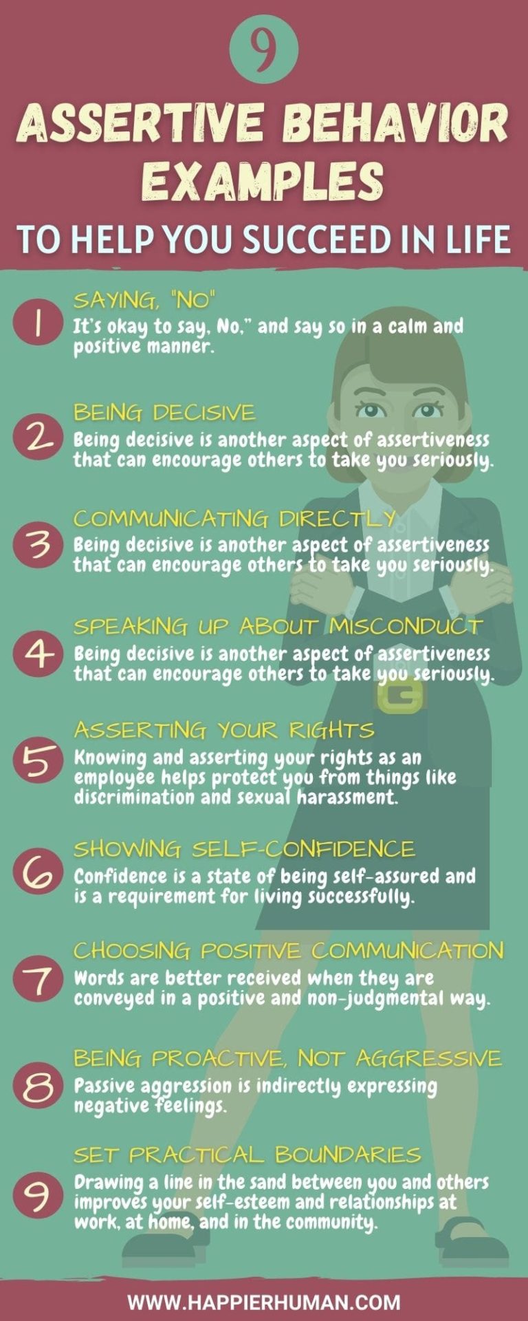 9 Assertive Behavior Examples to Succeed in Life Happier Human