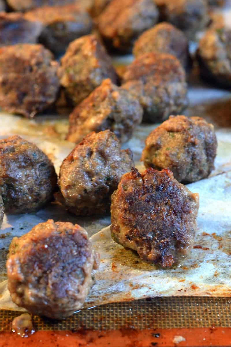 Anne Burrell's (Baked) Meatballs Happily Unprocessed