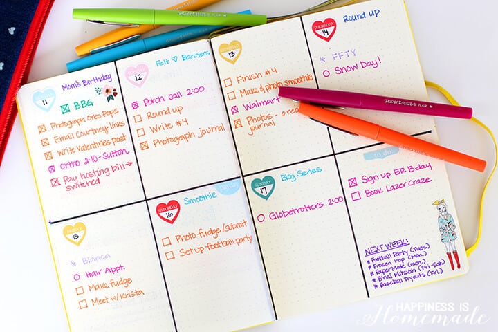 Organize Your Life with Bullet Journaling Happiness is Homemade