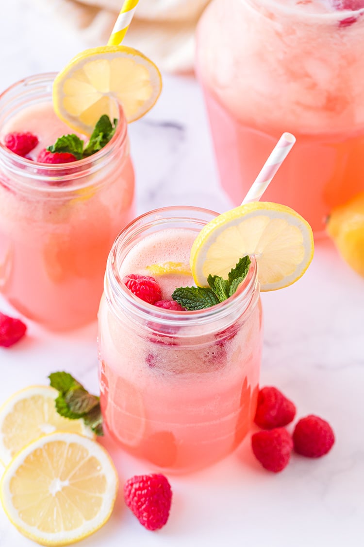 Easy Raspberry Lemonade Recipe - Happiness is Homemade
