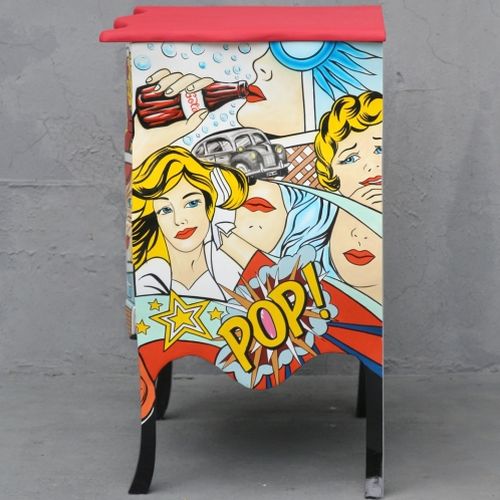 Petite commode Pop Art Mobilier POP ART ET DÉCO POP