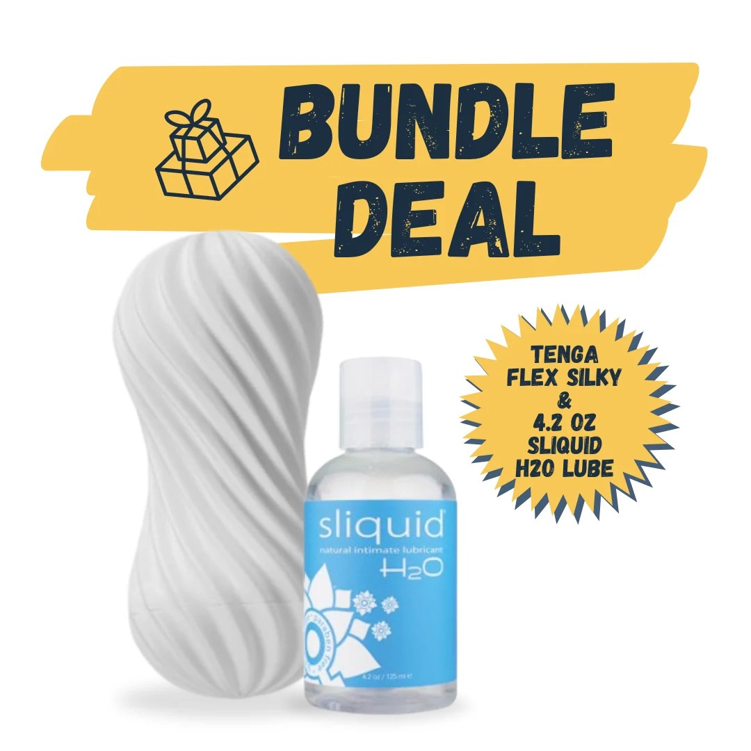 Tenga Flex + Sliquid H2O Lube Bundle HappyBed