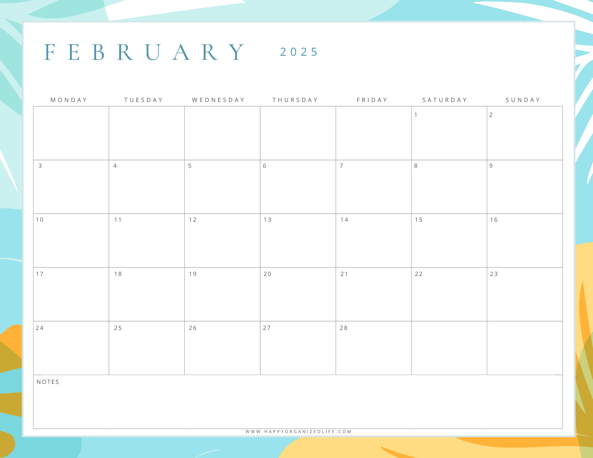February Calendar for 2025 20 Free Printable Designs