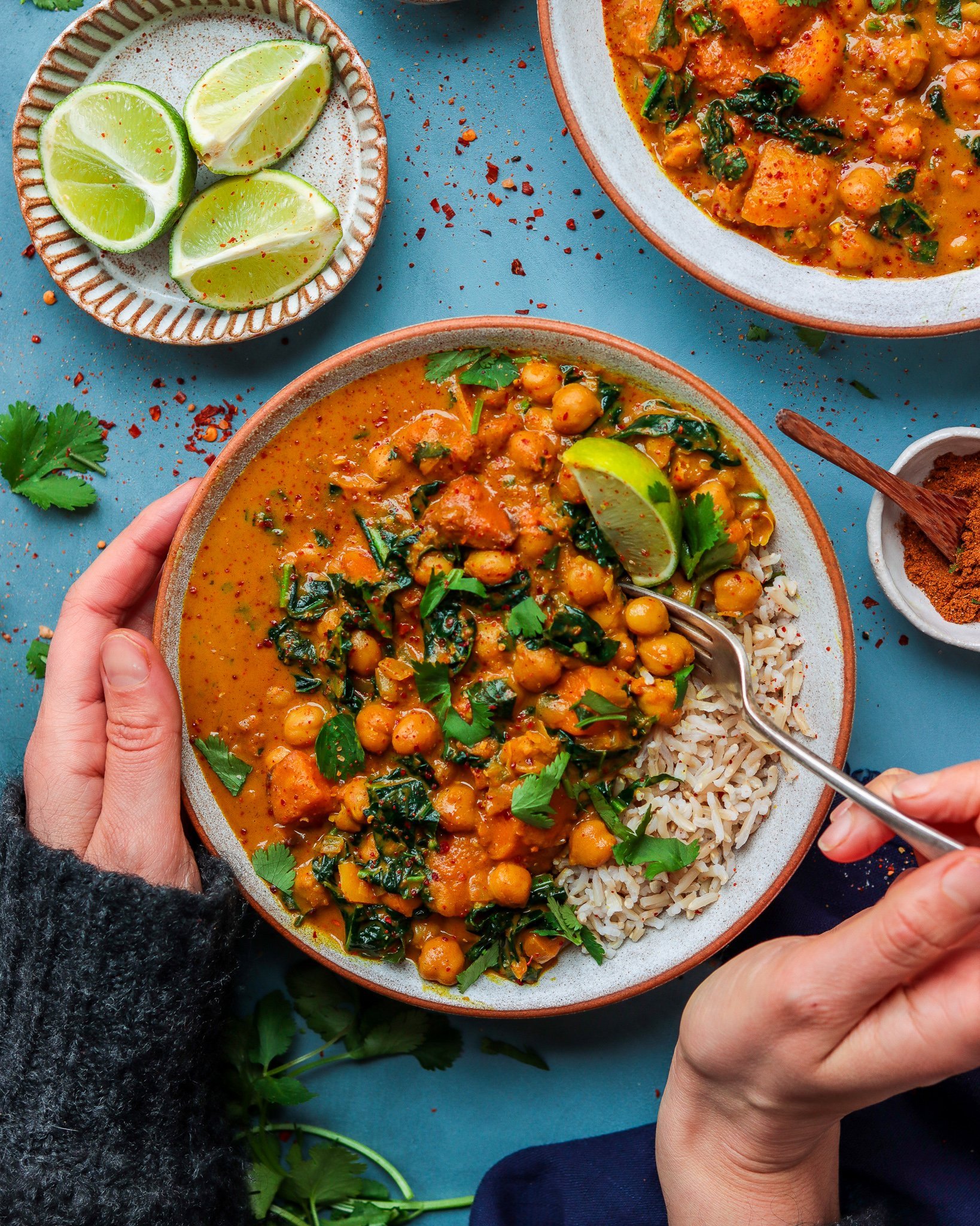 Chickpea, Butternut Squash & Kale Curry Happy Skin Kitchen