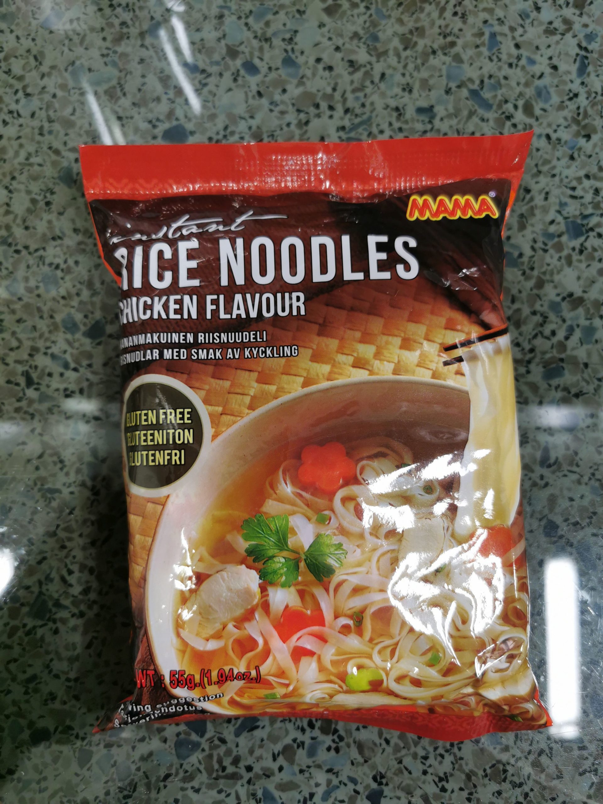 1891 Mama „Instant Rice Noodles Chicken Flavour“ (Updates 2022 und