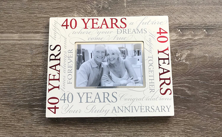 Gift ideas for 40th Wedding Anniversary Happy Wedding App