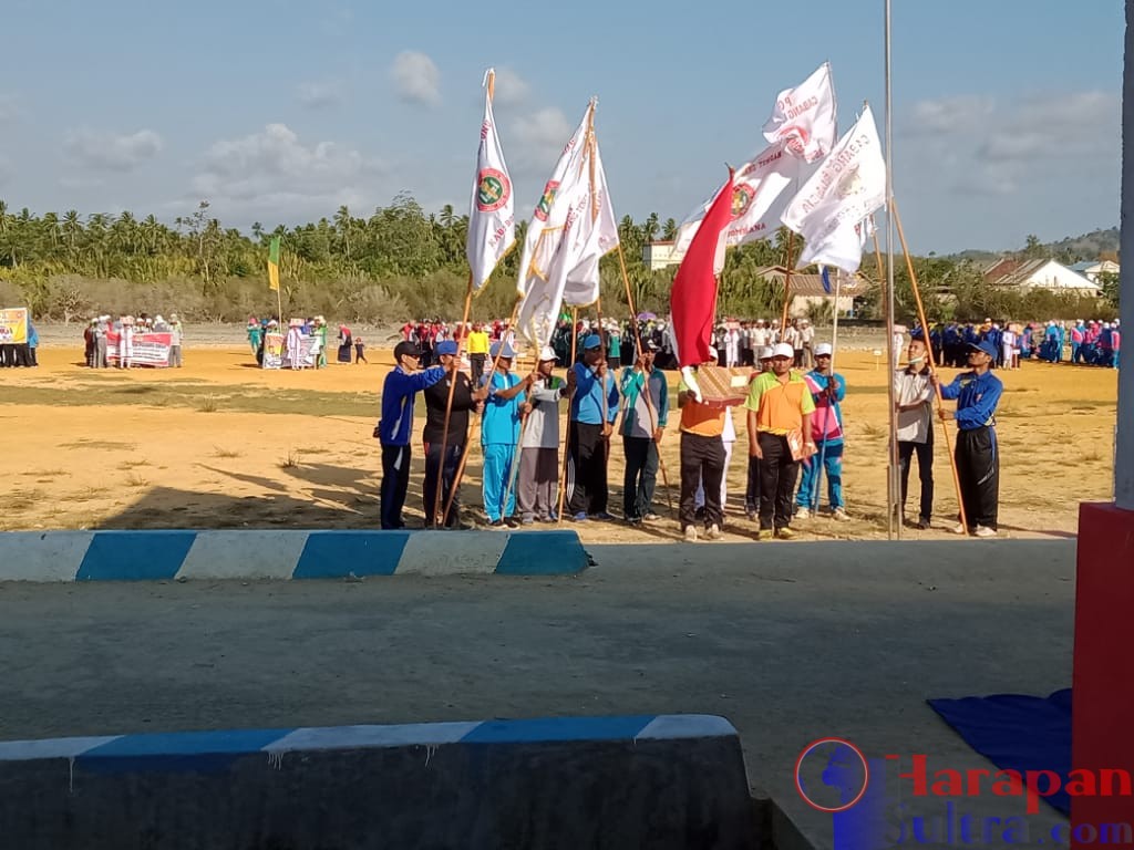 Acara Pembukaan Porseni, PGRI Disebut Sukses Jadikan Pendidikan Bombana  Berprestasi Tingkat Nasional - Harapan Sultra .COM |