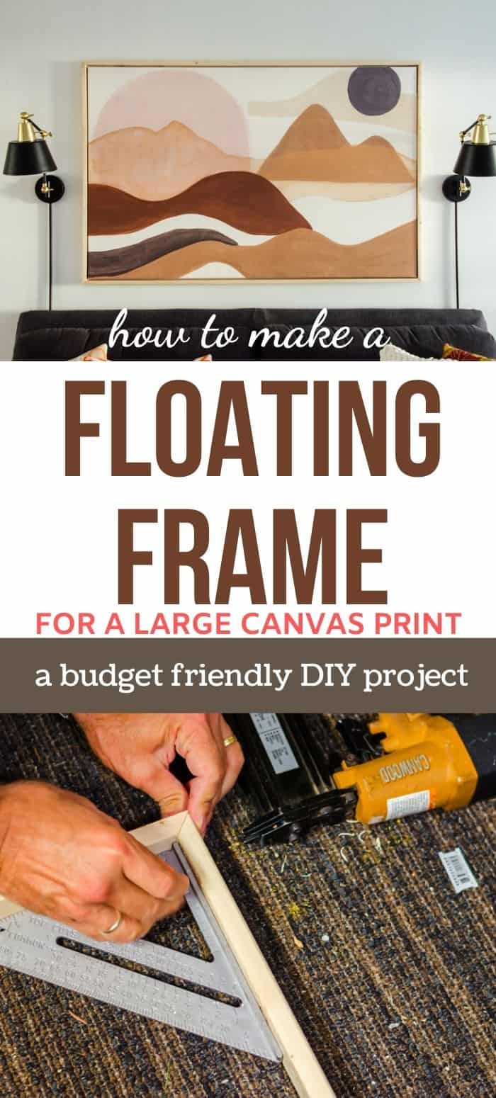 How to Make an Inexpensive Floating Frame for Canvas Art Harbour