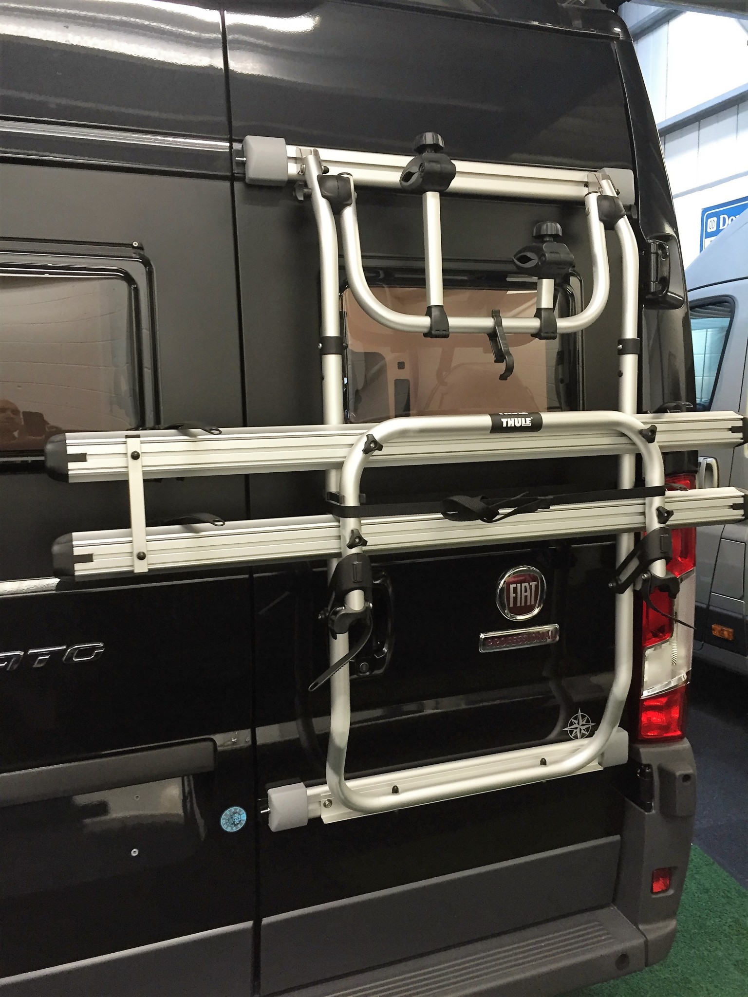 Westfalia / Fiat Ducato Cycle Bike Rack (2 Bikes) Harbour Creek Motorhomes Your South Coast