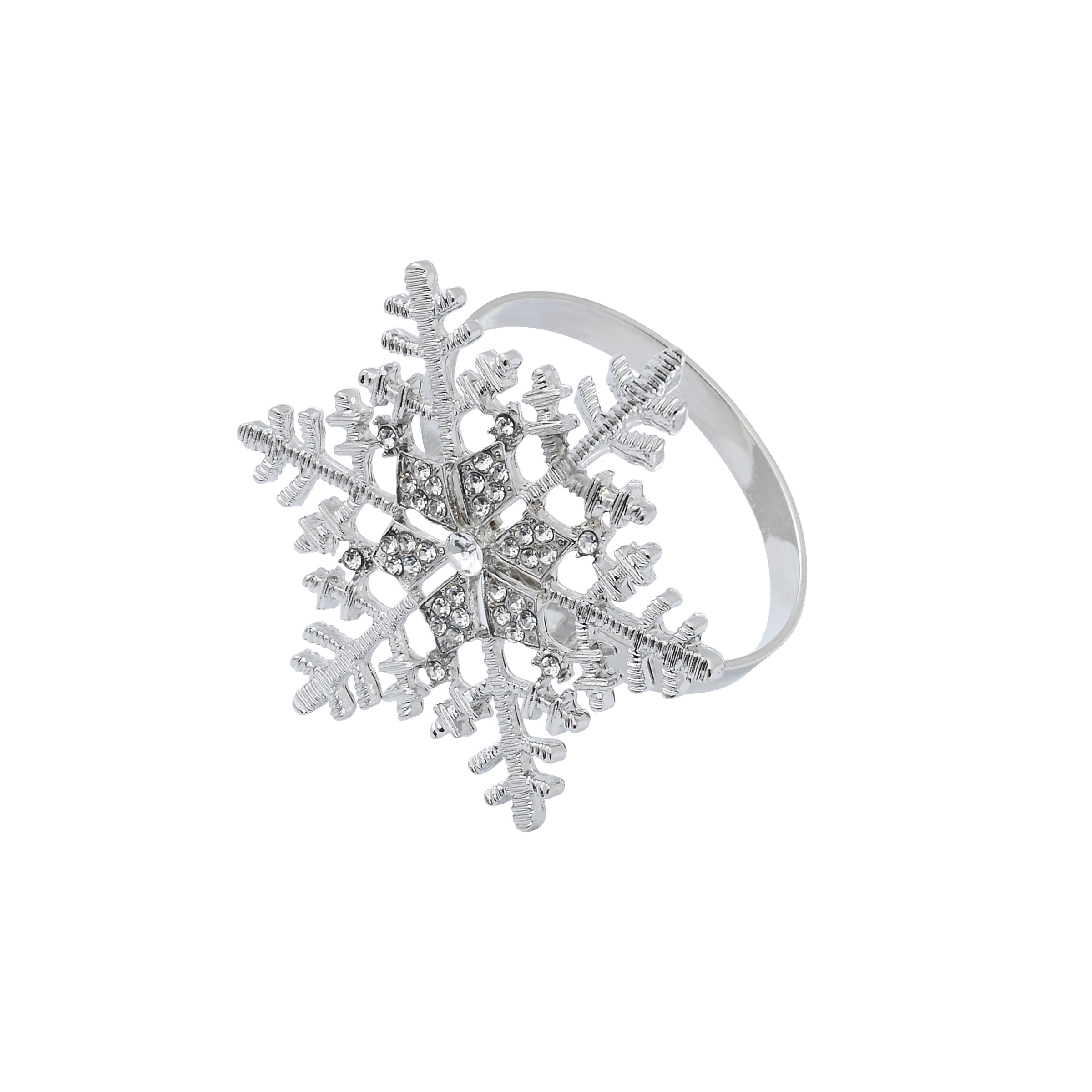 Silver Snowflake Napkin Ring Harbourside Decorators