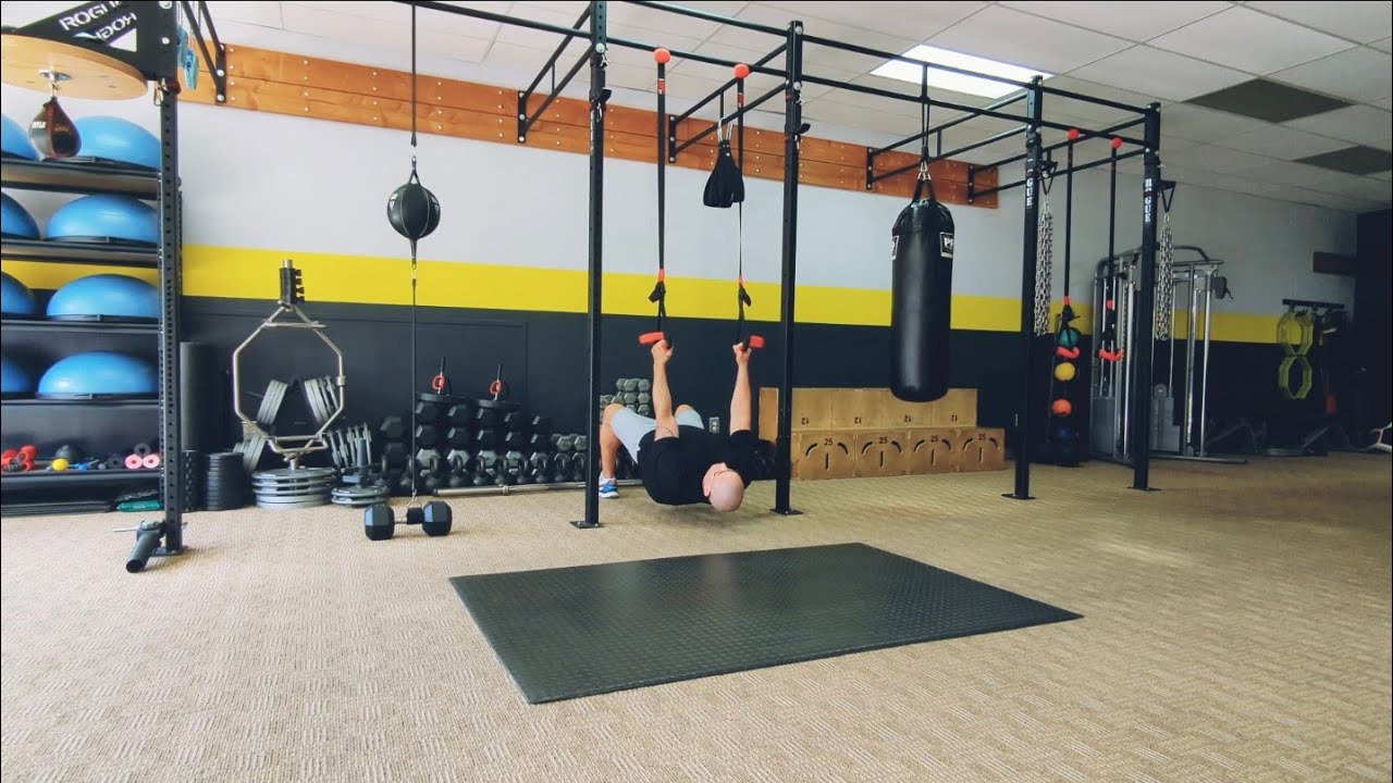How to do ﻿TRX/Suspension Inverted Rows (neutral grip) Exercise