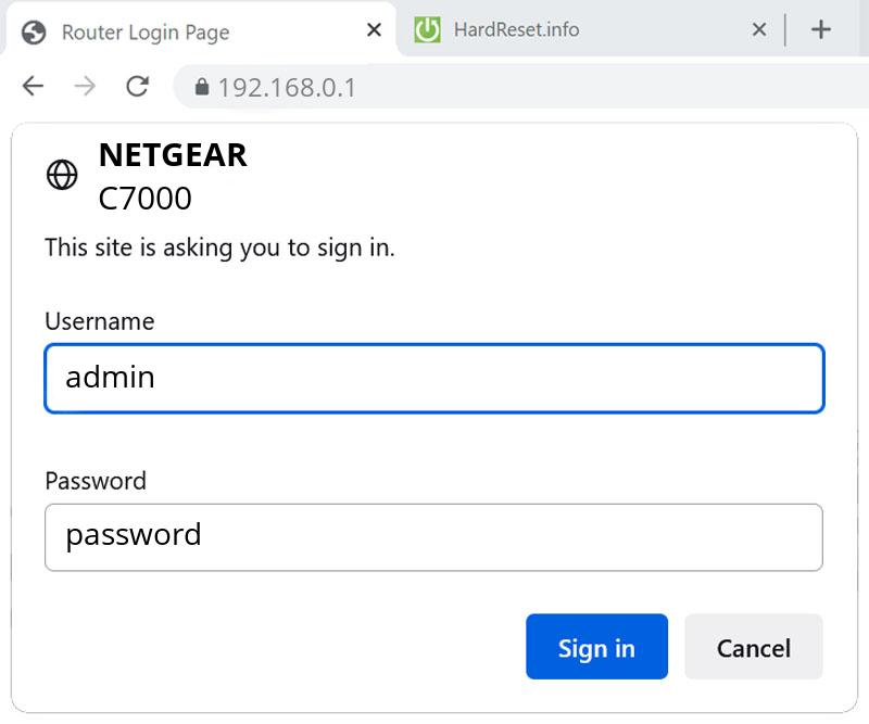 NETGEAR C7000 Default IP, How To HardReset.info