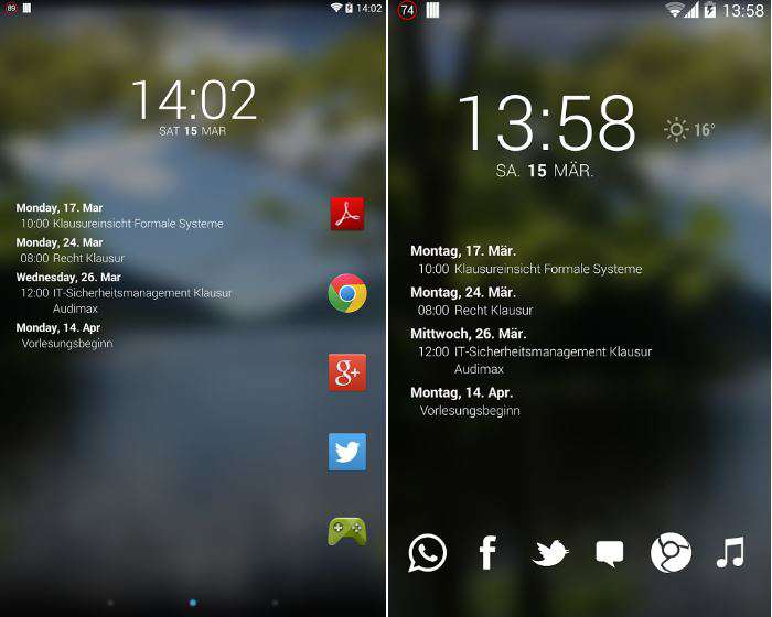 Simple Calendar Widget Calendario per Android download gratis