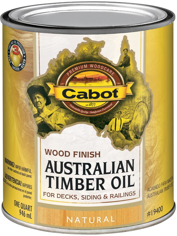 Buy the Cabot 140.0019400.005 Low VOC Australian Timber Oil, Natural