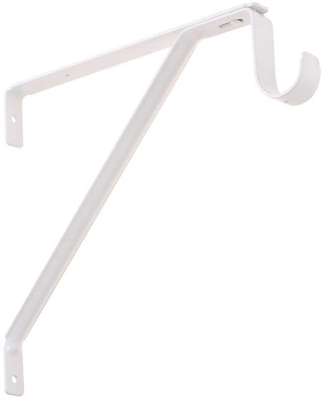 Buy the National N234971 Shelf & Rod Bracket, White For Shelves 12" + Hardware World