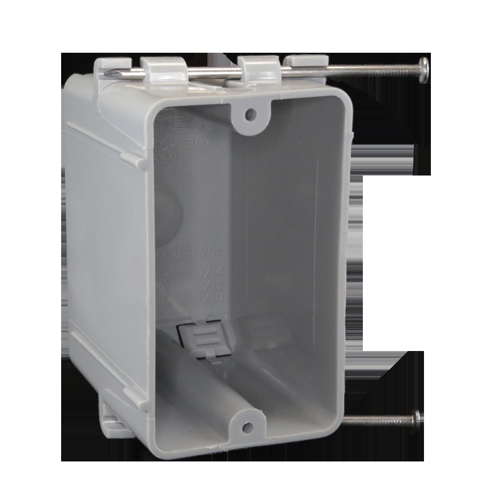 Buy the Cantex EZ18SNWV EZ Box Single Gang Nail On Box Hardware World