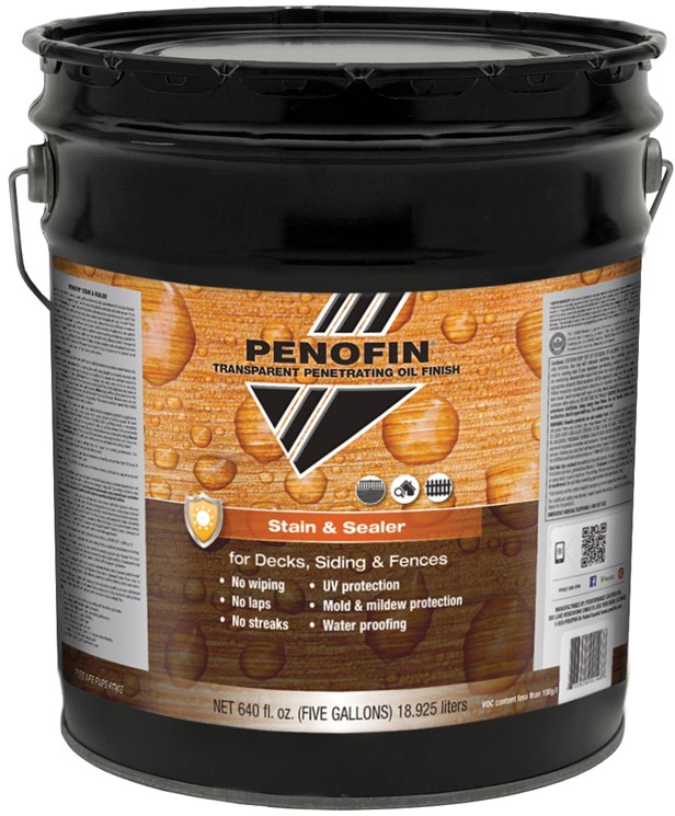 Buy the Penofin FSSNC5G Transparent Oil Stain & Sealer for Decks/Siding/Fences, Natural Cedar