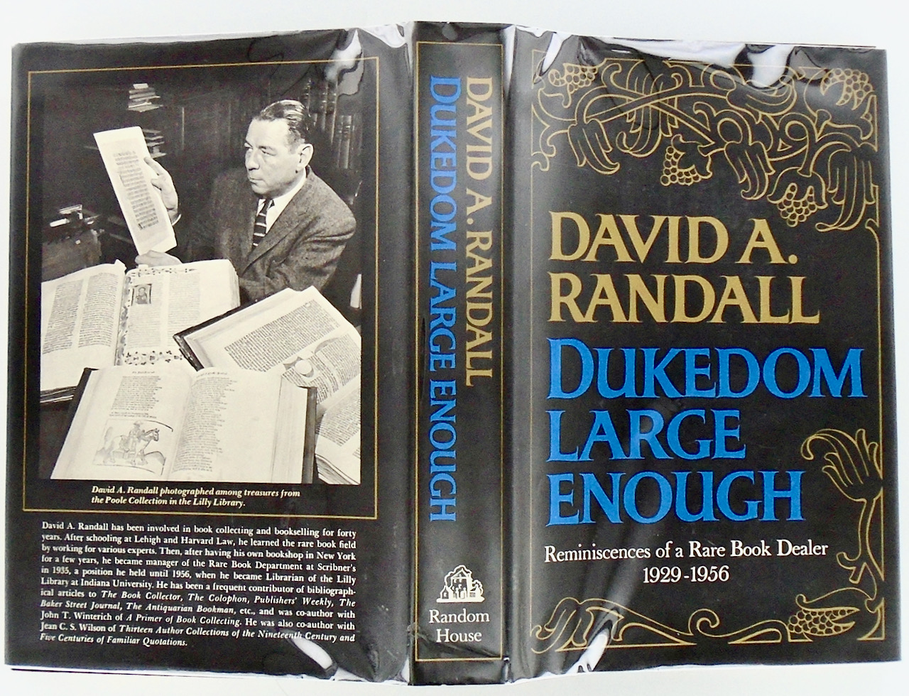 DUKEDOM LARGE ENOUGH. REMINISCENCES OF A RARE BOOK DEALER 19291956