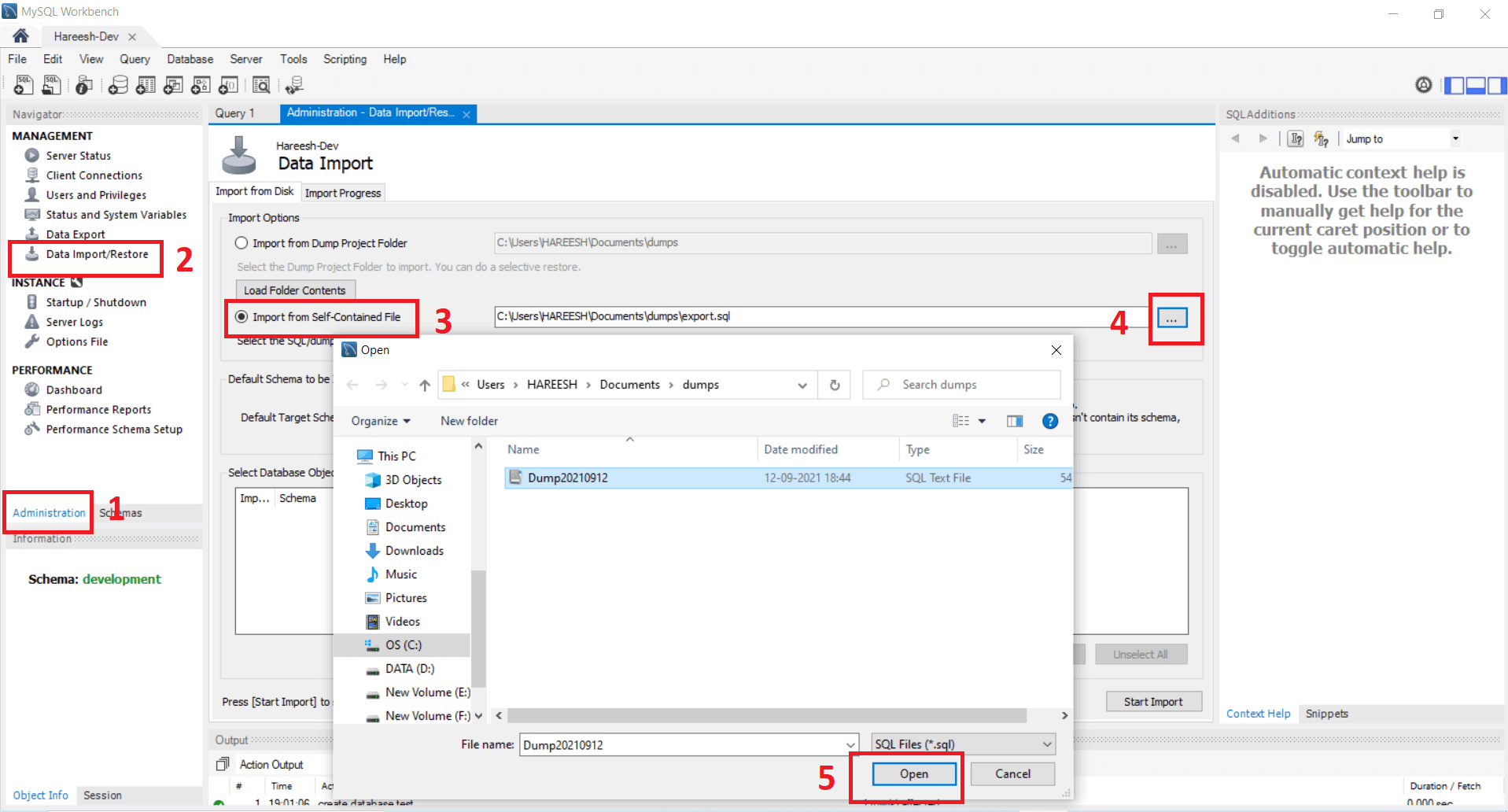 MySQL Import Dump MySQL TechnicalTopic Hareesh Soni Blog