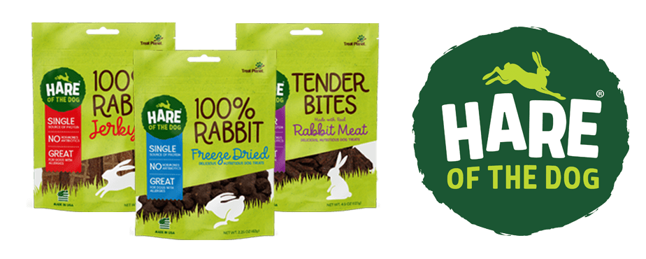 Bagged Rabbit Dog Treats Hare of the Dog