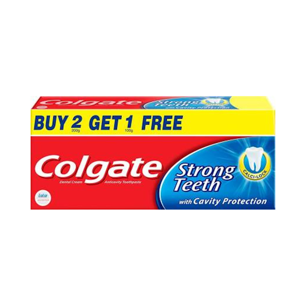 Colgate Strong Teeth 200gm+100gm Harish Food Zone