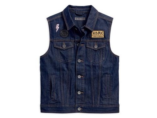 01 Gilet Jeans Uomo Harley Davidson Parma Harley