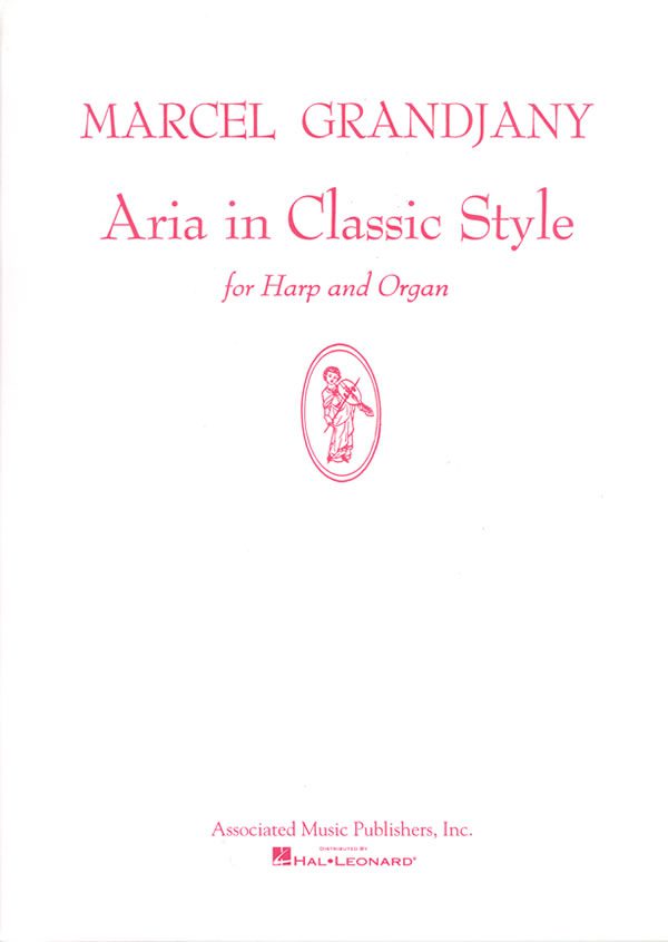 Harp Sheet Music Aria in the Classic Style (harp and organ) by