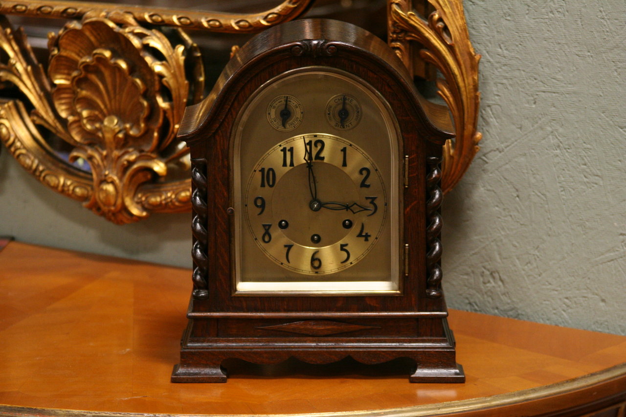 Becker Oak Westminster Mantel Clock